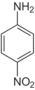 Struktur von p-Nitroanilin
