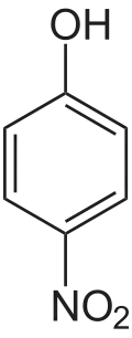 Struktur von p-Nitrophenol