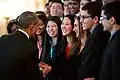 US-Präsident Barack Obama mit Finalisten am 11. März 2015