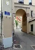 Eingang zum Cour de la Métairie, Nr. 92