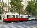 Der Hofsalonwagen bei der „Parade 150 Jahre Wiener Tramway“ (2015)