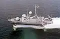 Tragflächenboot mit T-Flächen (Militärboot USS Taurus der Pegasus-Klasse)
