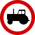 B-6 Verbot für landwirtschaftliche Fahrzeuge
