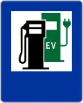 D-23b Tankstelle mit Ladestation für Elektrofahrzeuge