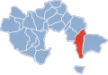 Lage des Dorfs in der Gemeinde Chełmiec