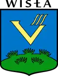 Wappen von Wisła (deutsch Weichsel, tschechisch Visla, lateinisch Vistula), Polen