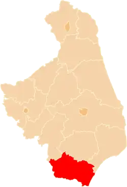 Lage des Powiat