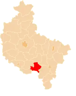 Karte des Powiat Krotoszyński