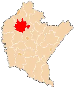 Karte des Powiat Kolbuszowski