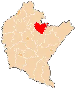 Karte des Powiat Leżajski