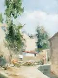 Paisagem com figura, Privatsammlung