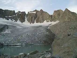 Thunderbolt Peak, Starlight Peak, North Palisade und Polemonium Peak