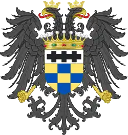 Veliehenes Wappen der Markgrafen Pallavicini und Csáky-Pallavicini, Genuesische Linie