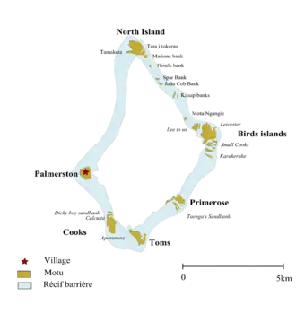 Karte des Atolls
