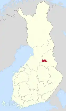Lage von Paltamo in Finnland