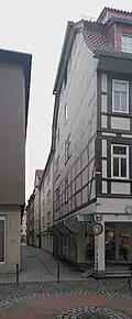 Blick von der Johannisstraße nach Süden in die Pandektengasse (2025)