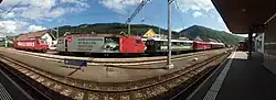 Panorama aüf Balsthal mit Zwei Re 456