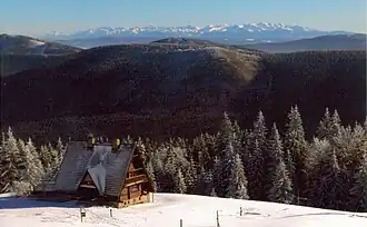 Blick vom Gipfel Richtung Tatra