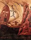 Szene aus dem Leben des Hl. Markus auf der Pala Feriale, 1345, Museo Marciano, Venedig