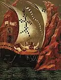 Paolo Veneziano: Szene aus dem Leben des Hl. Markus auf der Pala Feriale, 1345, Museo Marciano, Venedig