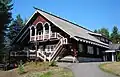 Im karelischen Stil nachgebautes Haus bei Parikkala