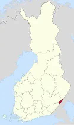 Lage von Parikkala in Finnland