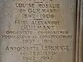 Detail des Grabsteins auf dem Cimitière Montparnasse