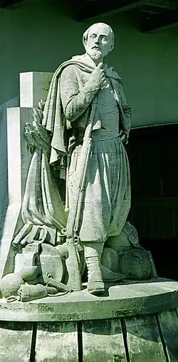 Zuave von Georges Diebolt, am Pfeiler der Pont de l'Alma