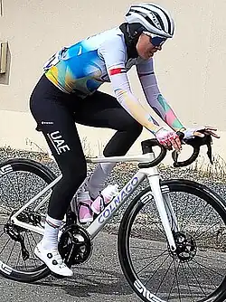 Safiya Al Sayegh im olympischen Straßenrennen 2024