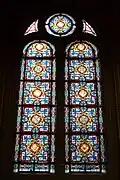 Fenster mit Ornamenten und der Signatur: PAUL NICOD Paris 1865