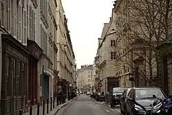 Blick von der Rue Monsieur nach Osten in die Rue de Babylone, 2012