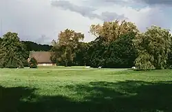 Die große Wiese im Park, Blick nach Norden