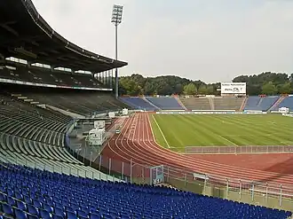 Innenansicht Parkstadion (vor Umbau)