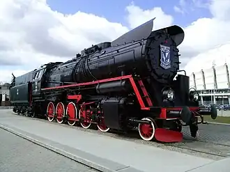 Lok der Baureihe Ty51 als Denkmalslok