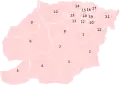 Die 22 parroquias des Hauptstadtdistriktes