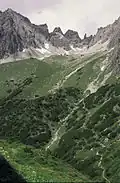 Parzinntürme, fotografiert von der Steinseehütte