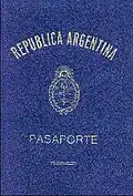 Alter argentinischer Reisepass