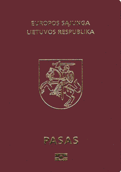 Das aktuelle Passdesign der Republik Litauen