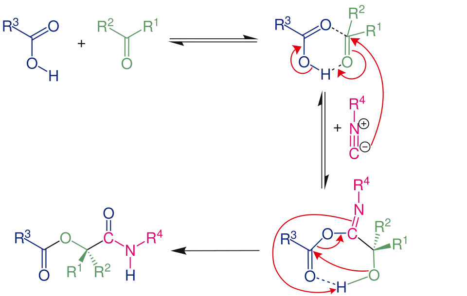 Reaktionsmechanismus der Passerini-Reaktion
