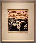 Angst (1896), Lithografie, 41,3 × 38,8 cm, Museum Folkwang Essen