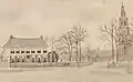 Zeichnung der Catharina-Kerk um 1876