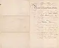 Patent für den preußischen Portepee-Fähnrich (Oberfähnrich) Richard Windeck aus dem Jahr 1872, Vorderseite[1]