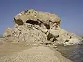 Der „Fels von Kalikatsou“ in der Bucht von Grikos.
