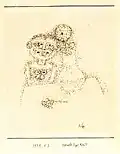 Punktschraffur. Paul Klee: Geburtstags Kind, 1925