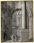 Phantastisches Kircheninterieur, c. 1630