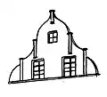 Giebelzeichnung (Paul Sültenfuß)