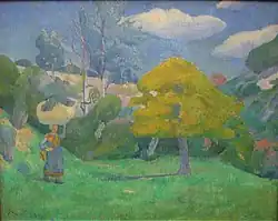 Bretonin auf dem Weg zum Waschplatz, 1890, Neue Pinakothek, München