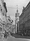 Die Universitätsstraße mit dem Paulinum um 1930