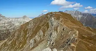 Pazolastock im Gotthardgebiet von Süden