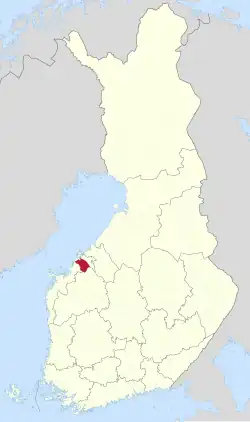 Lage von Pedersöre in Finnland